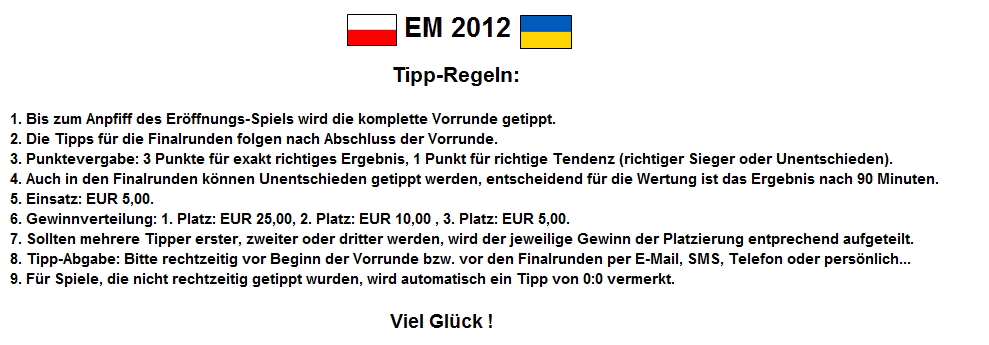 Tipp-Regeln